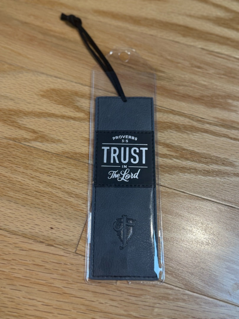 Grey/Black Bookmark Proverbs 3:5
