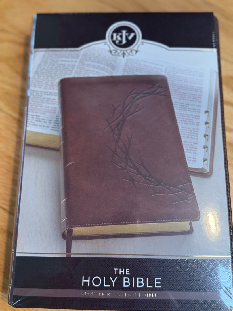 KJV Giant Print Faux Leather Crown Bible