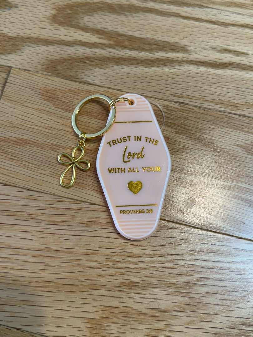 Motel Keychain- Proverbs 3:5