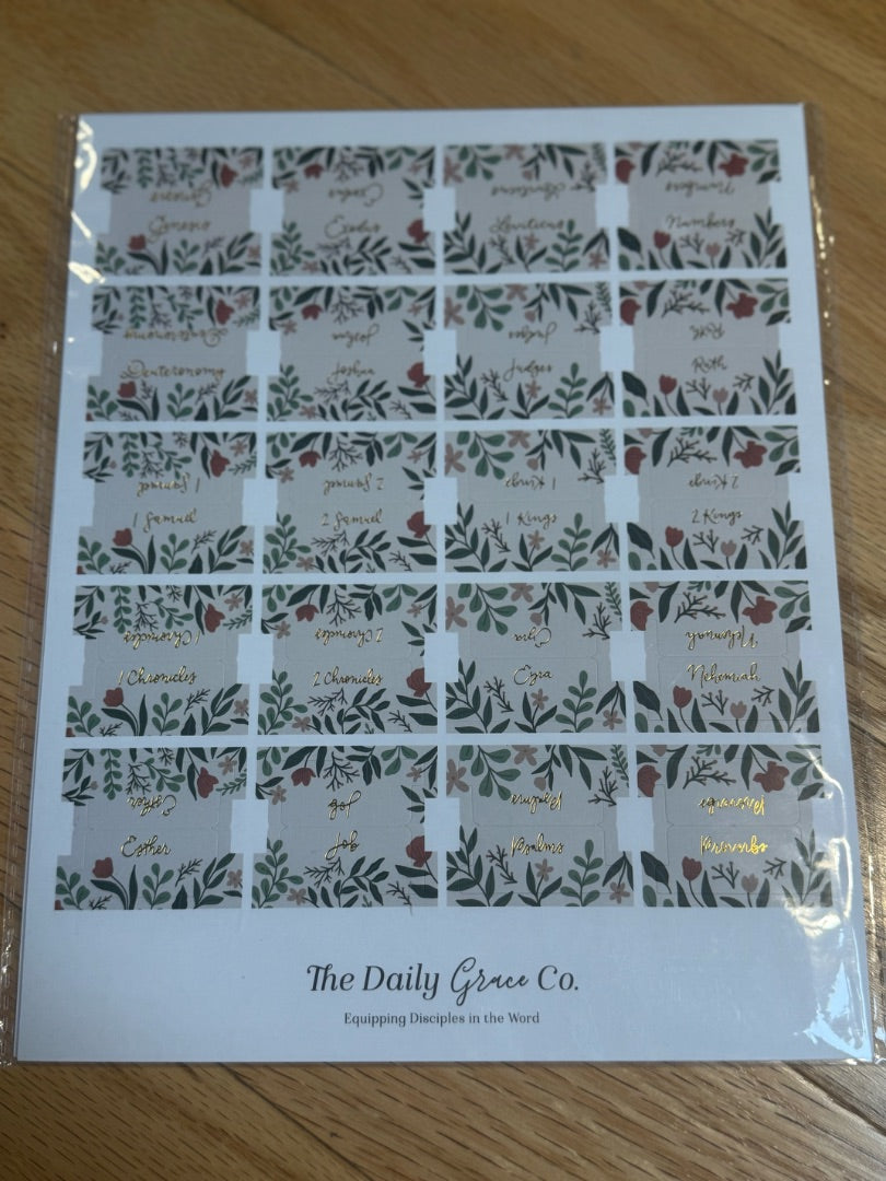 Bible Tabs- Rust Floral