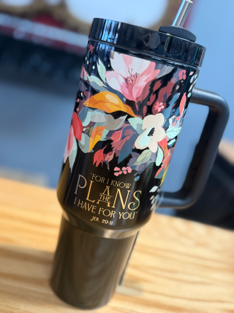 Black Tumbler - Jeremiah 29:11