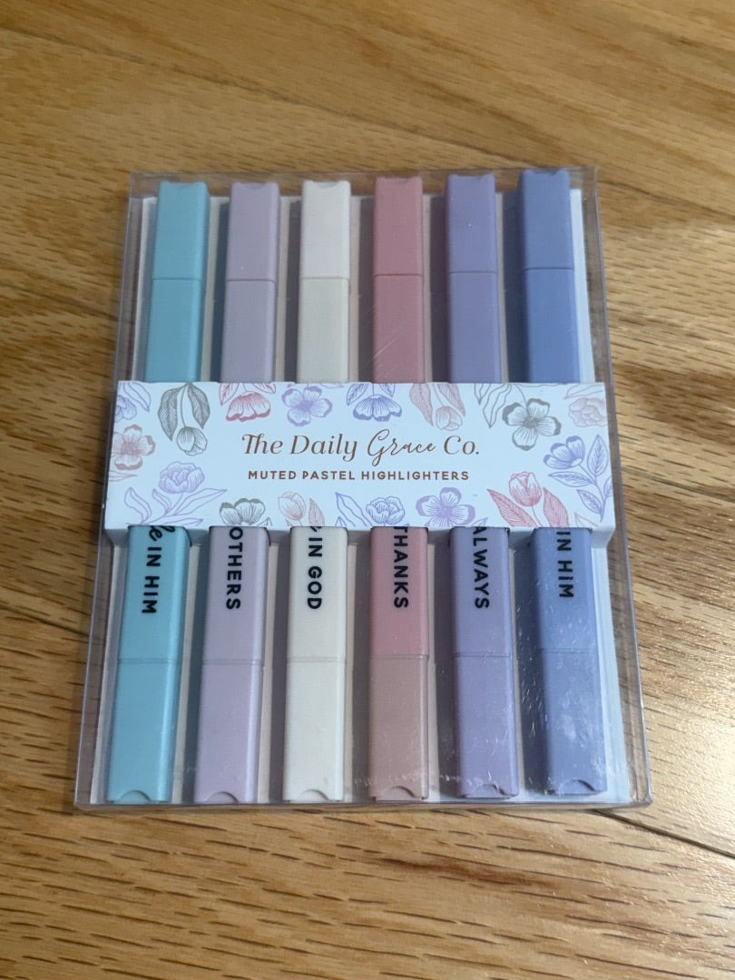 Bible Highlighters-Muted Pastel